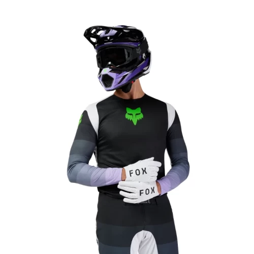 Fox MX-Flexair Grid póló, fekete/lila, M, 6, nordicamoto.ro