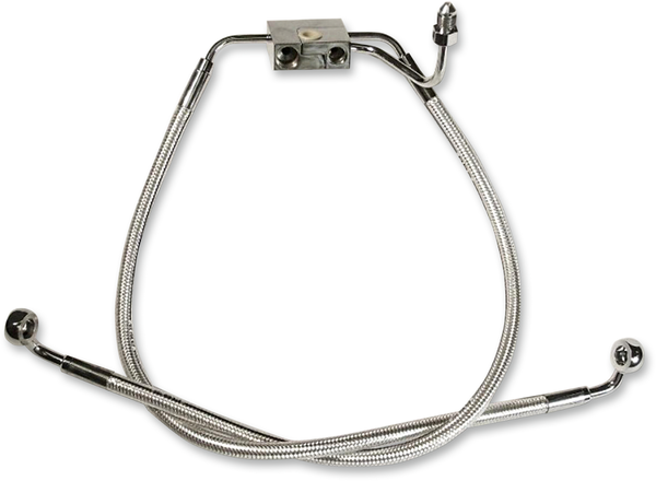Designer Series Dot Abs-specific Upper Brake Line Kit Chrome, Sterling Chromite® Ii, 1, nordicamoto.ro