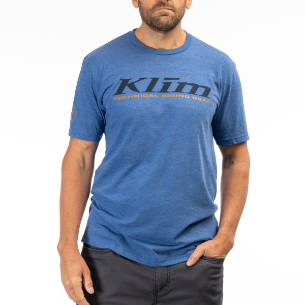 Tricou Klim K Corp SS T White - Vivid Blue, 5, nordicamoto.ro