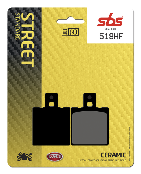 Hf Street Ceramic Organic Brake Pads, 2, nordicamoto.ro