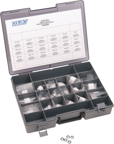 Spacer Assortment Kit Silver, 1, nordicamoto.ro