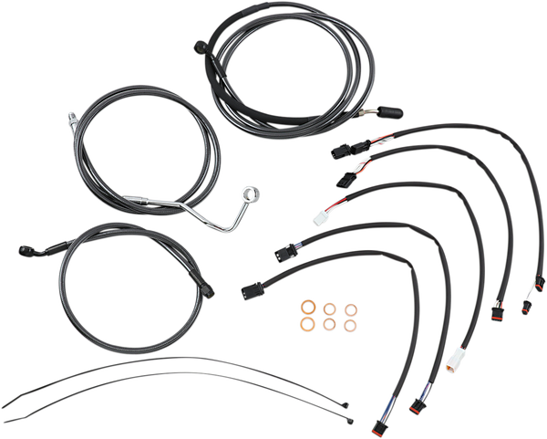Black Pearl Upper Handlebar Installation Kit Black, 2, nordicamoto.ro