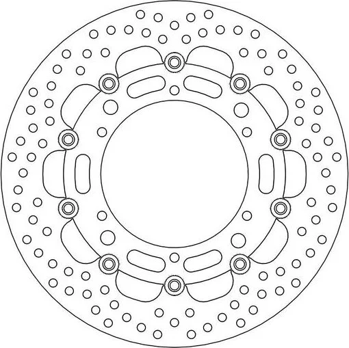 Halo sorozatú úszó rotor, fekete, rozsdamentes acél, 1, nordicamoto.ro