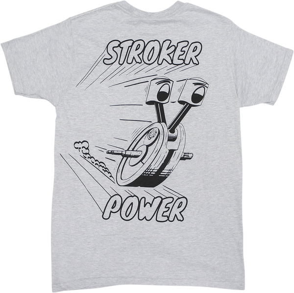 Stroker Power T-shirt Gray 2XL, 1, nordicamoto.ro
