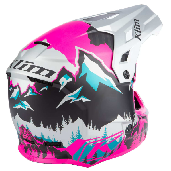 Klim F3 Carbon ECE Unruly fekete–fehér motoros sisak, 77, nordicamoto.ro