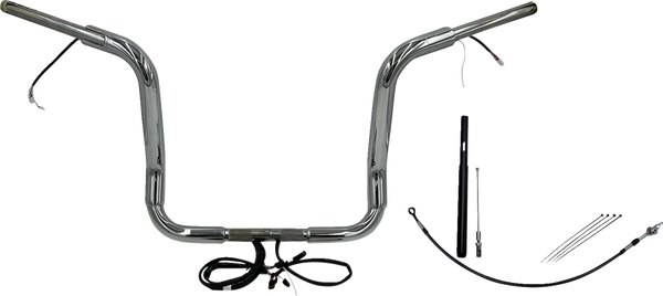 Plug & Play Ez Install 1-1/2(r) Round Top Handlebar Kit Silver, 1, nordicamoto.ro