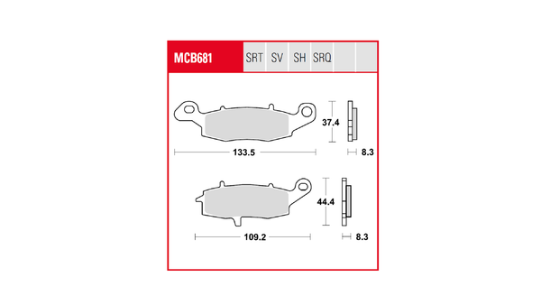 Trq Brake Pad Sintered Race, 1, nordicamoto.ro