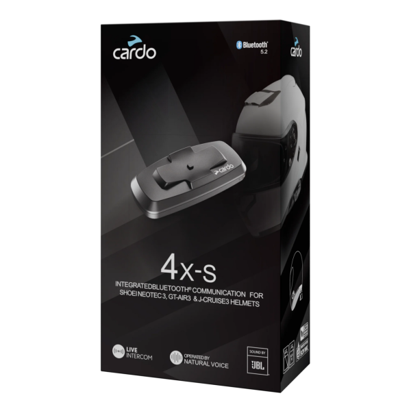 Cardo 4X-S kommunikációs rendszer (SHOEI Gen 3 sisakokhoz), 1, nordicamoto.ro
