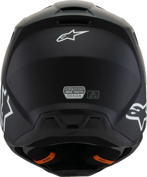 Alpinestars S-M3 Solid Black M gyermek sisak, 2, nordicamoto.ro