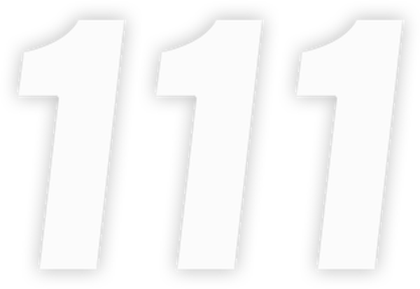 Number Stickers White, 1, nordicamoto.ro