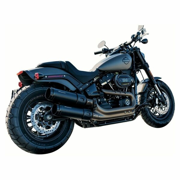 Muffler Slip-on 4.5(r) Duals For Softails Black, 1, nordicamoto.ro