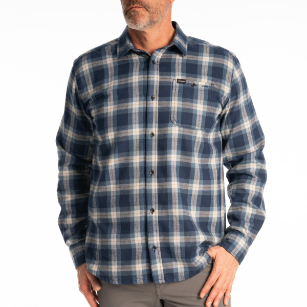 Cămașă flanel bărbați  Klim Alderson Midweight Black - Asphalt, 18, nordicamoto.ro