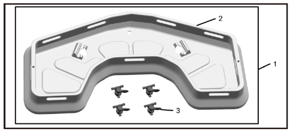 ELÜLSŐ CSOMAGTARTÓ KOSÁR CFMOTO CFORCE 600 / 625 / 600 TOURING / 625 TOURING ATV-HEZ – FEKETE, 5, nordicamoto.ro