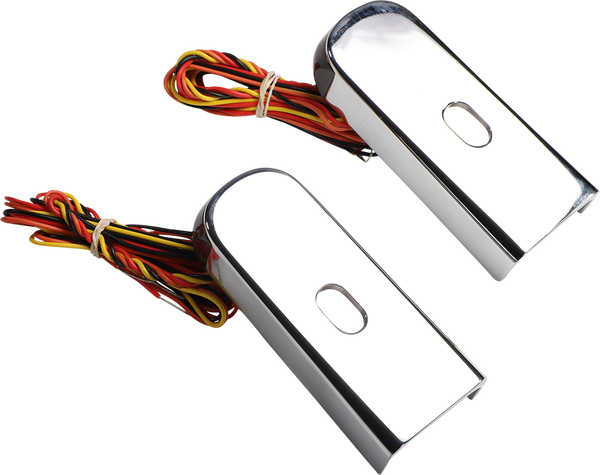 Fender Strut Led Marker Lights Chrome, 1, nordicamoto.ro
