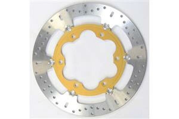 Round Pro-lite Brake Rotor Gold, Silver, Stainless Steel, 3, nordicamoto.ro