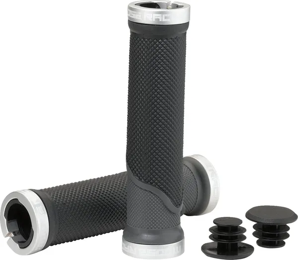 MOOSE RACING Mountain Bike Lock-on Grips Black, Gray, 1, nordicamoto.ro