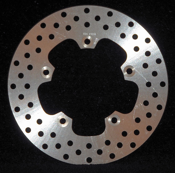 Brake Rotor D-series Solid Round Scooter Silver, Stainless Steel, 1, nordicamoto.ro