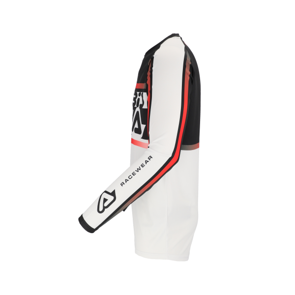 Acerbis Linear Lugo póló, fehér/fekete, L-es méret, 2, nordicamoto.ro