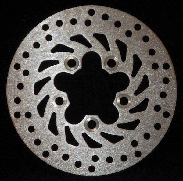 Brake Rotor D-series Solid Round Scooter Silver, Stainless Steel, 3, nordicamoto.ro