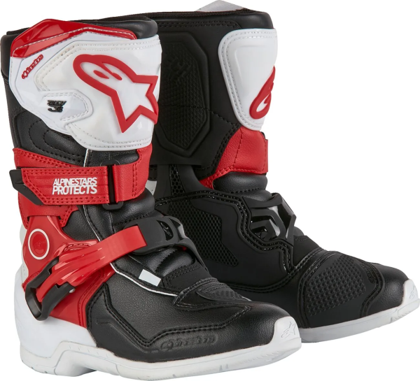 Alpinestars Tech 3s gyermekcsizma, piros/fehér/fekete, 32-es méret, 1, nordicamoto.ro