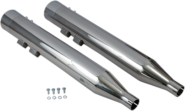 Dnt Straight Can Slip-on Mufflers Black, 2, nordicamoto.ro