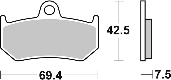 Ls Street Excel Sintered Rear Brake Pads, 1, nordicamoto.ro