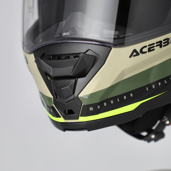 Acerbis Rider Graphic felhajtható sisak, zöld/barna, M-es méret, 6, nordicamoto.ro