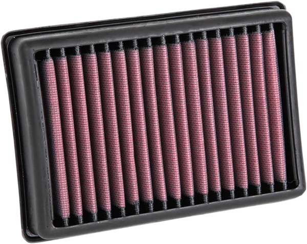 High-flow Air Filter Black, Red, 3, nordicamoto.ro