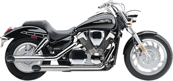 Complete Slip-on Muffler For Metric Cruisers Chrome, 1, nordicamoto.ro