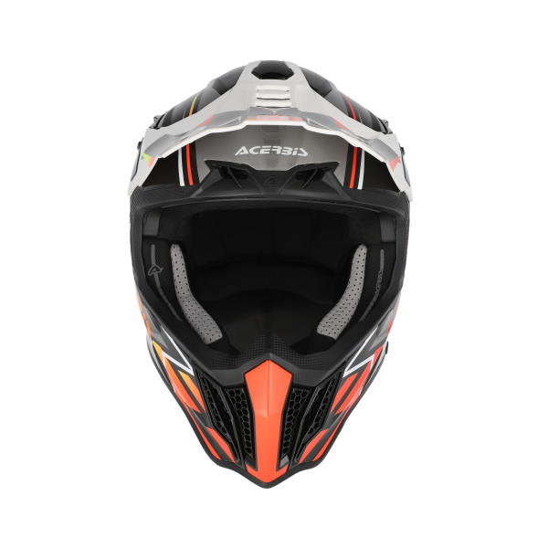 Acerbis Airstrike-X sisak, fekete/narancssárga fluoreszkáló, XXL, 10, nordicamoto.ro