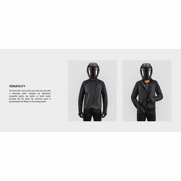 Alpinestars Tech-Air 3 légzsákos mellény, fekete/szürke, XS, 10, nordicamoto.ro