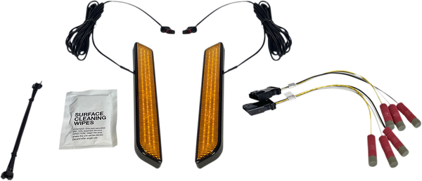 Universal Led Front Fork Lightz Black, 1, nordicamoto.ro