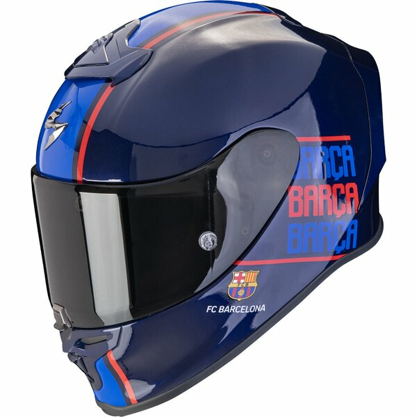 SCORPION EXO-R1 EVO AIR FC BARCELONA teljes arcú sport sisak, kék, S-es méret, 1, nordicamoto.ro