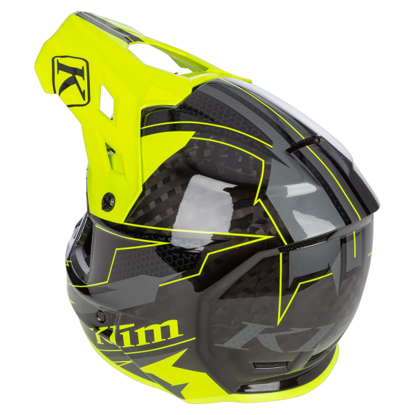 Klim F3 Carbon ECE Unruly fekete–fehér motoros sisak, 36, nordicamoto.ro