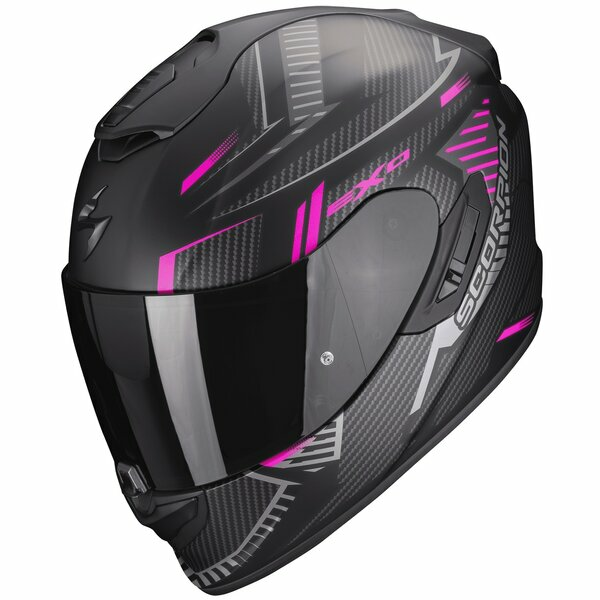 Casca integrala sport/touring SCORPION EXO-1400 EVO AIR SHELL Negru mat/Rosu M, 1, nordicamoto.ro