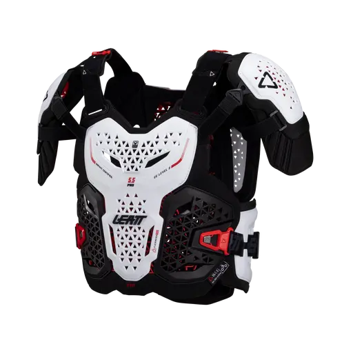 Leatt 5.5 PRO EVO mellkasvédő, fehér, S–M, 4, nordicamoto.ro