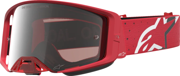 Alpinestars Vision Vesta gyermek síszemüveg – ezüst/piros/színezett lencse, 1, nordicamoto.ro