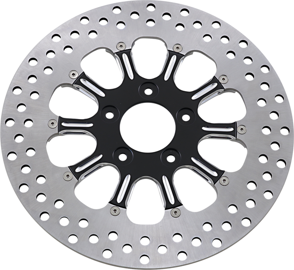 Two-piece Brake Rotor Black, Silver, Matte, 1, nordicamoto.ro