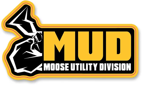 MOOSE RACING Moose Decal Black, Yellow, 1, nordicamoto.ro