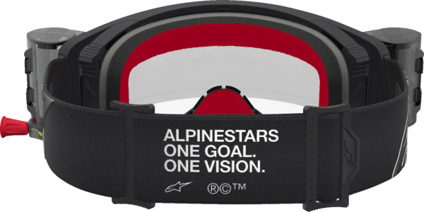 Alpinestars Supertech Roll-Off védőszemüveg, ezüst/fekete/átlátszó lencse, 2, nordicamoto.ro