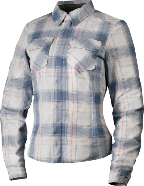 Női Fallblock flanel kabát, szürke, fehér, M-es méret, 1, nordicamoto.ro