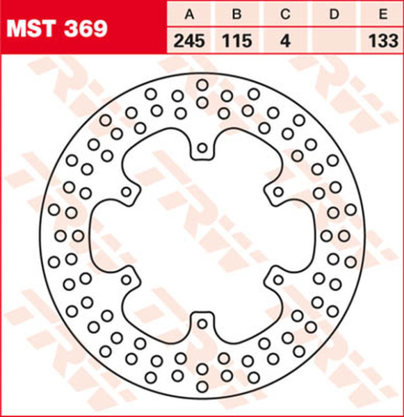Round Fixed Brake Rotor 220-250mm Steel, 2, nordicamoto.ro