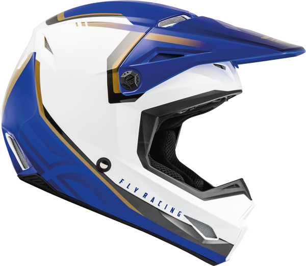 Casca Moto Fly ECE Kinetic Vision Alb/Albastru XS, 1, nordicamoto.ro
