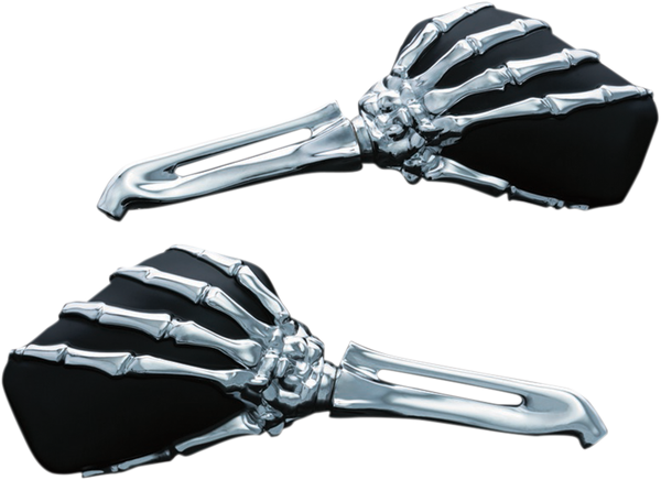 Skeleton Hand Mirrors Black, 1, nordicamoto.ro