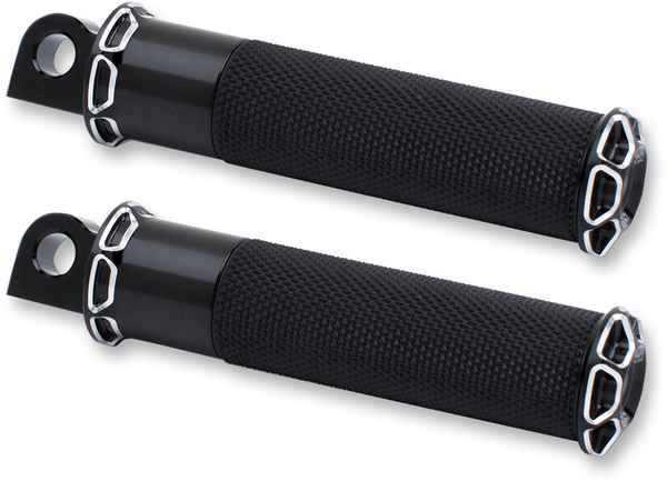 Fusion Male-mount Footpegs Black, Silver, 1, nordicamoto.ro