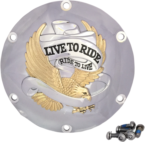 Live To Ride Derby Cover Gold, 1, nordicamoto.ro