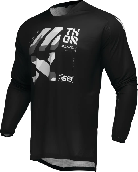 Tricou Enduro Thor Launchmode Brave Black S, 1, nordicamoto.ro