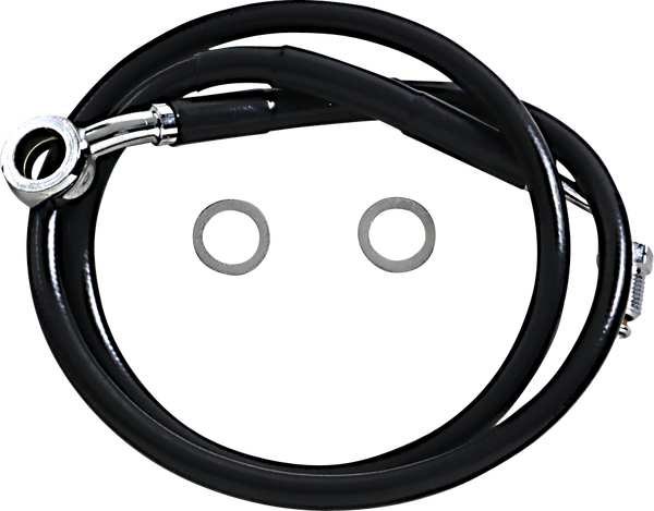 Extended Length Stainless Steel Brake Line Black, Vinyl Coated Oversize [+254 mm (10'')], 1, nordicamoto.ro