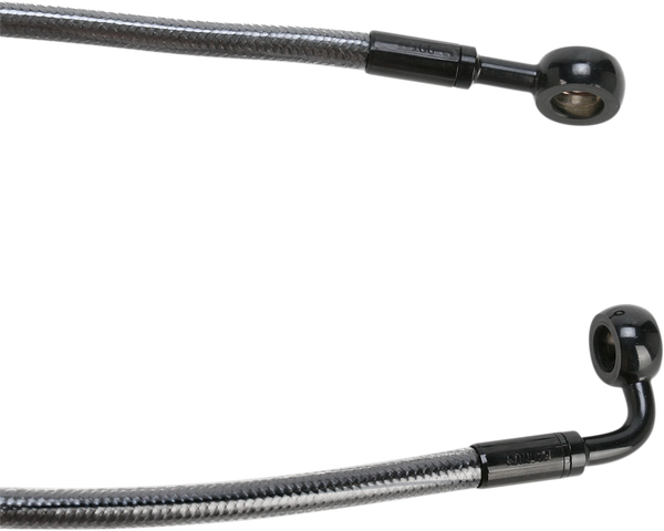 E-z Align Dot Braided Single Disc Front Brake Line Black, Black Pearl, 1, nordicamoto.ro
