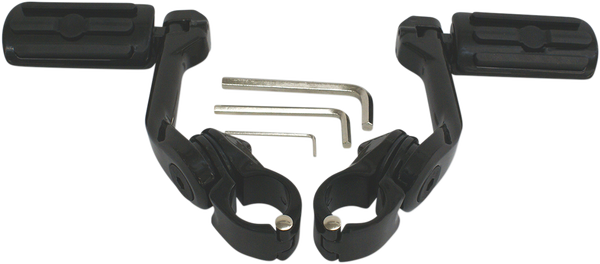 Highway Pegs With Mounting Arms Black, 1, nordicamoto.ro